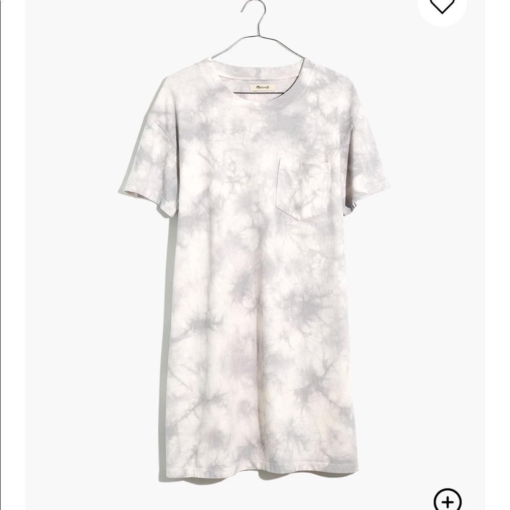XS Madewell tie dye T-shirt dress- worn once